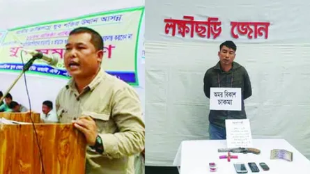 লক্ষ্মীছড়িতে ইউপিডিএফ নেতা পুলক চাকমা অস্ত্রসহ আটক