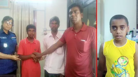 ২ প্রতিবন্ধি শিশু উদ্ধার : একজনকে পরিবারের কাছে হস্তান্তর