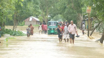 জৈন্তাপুরে ঢলে নিম্নাঞ্চল প্লাবিত