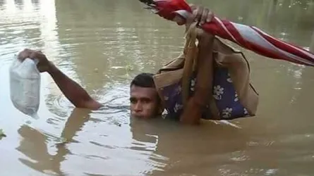 কুলাউড়ায় বন্যা পরিস্থিতির অবনতি : চা শ্রমিক নিখোঁজ