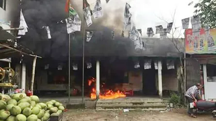 গাজীপুরে বিএনপি অফিসে পদ বঞ্চিতদের আগুন