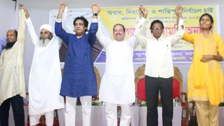 বরিশালে সন্ত্রাস-মাদকমুক্ত নগরী  গড়ার অঙ্গীকার ৬ মেয়র প্রার্থীর