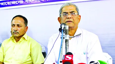 ক্ষমতা টিকিয়ে রাখতে খালেদা জিয়াকে আটক করে রেখেছে সরকার : মির্জা ফখরুল