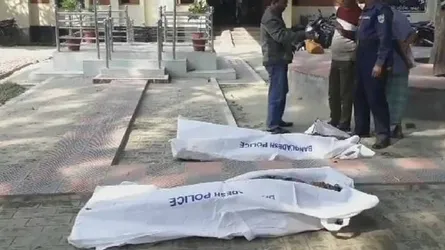 নওগাঁয় বাস চাপায় নিহত ২