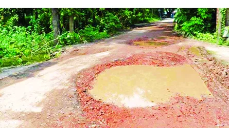 চৌগাছা-ঝিকরগাছা সড়ক বেহাল