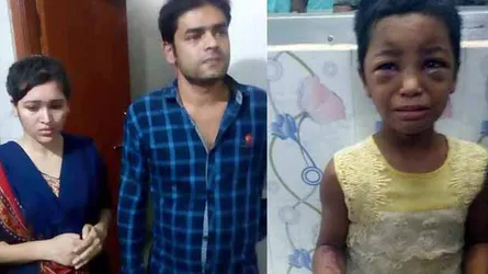 ৮ বছরের শিশুর উপর নির্মম নির্যাতন : স্বামী-স্ত্রী আটক