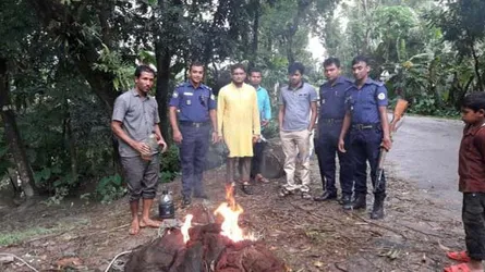 বেতাগীতে মোবাইল কোর্টের মাধ্যমে অবৈধ জাল জব্দ