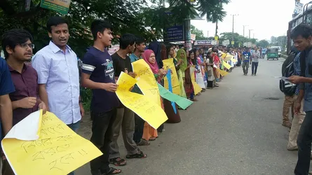ছাত্র বিক্ষোভে উত্তাল বগুড়া