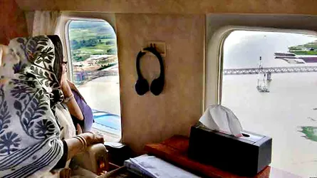 ফেরার পথে পদ্মা সেতু দেখলেন প্রধানমন্ত্রী