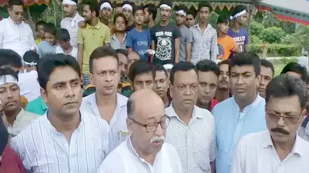 মনোহরদীতে হুমায়ুনের নির্বাচনী শোভাযাত্রা