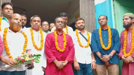 জেইউজে নির্বাচনে জয় সভাপতি আকরাম সেক্রেটারি