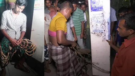পাওনা টাকার জন্য শিকলে বেঁধে নির্যাতন !