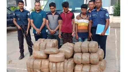 জ্বালানি মন্ত্রণালয়ের স্টিকারযুক্ত গাড়িতে সাড়ে ৪ মণ গাঁজা