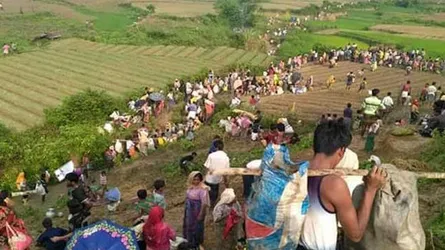 রাখাইনে এখনো থামেনি সেনা ও মগের বর্বরতা
