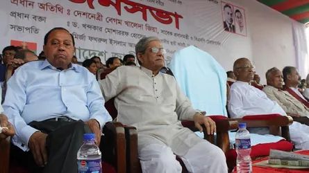 খালেদা জিয়ার আসন ফাঁকা রেখে বসলেন বিএনপি নেতারা