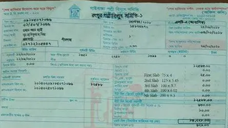 পীরগাছায় অব্যবহৃত মিটারের বিল ১৩ হাজার টাকা