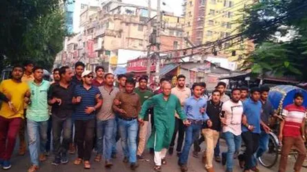 খালেদা জিয়ার মুক্তি দাবিতে রিজভীর নেতৃত্বে বিক্ষোভ