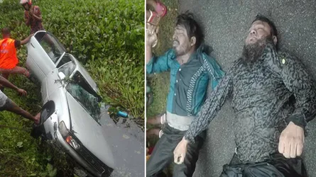রাজবাড়ীতে প্রাইভেটকার নিয়ন্ত্রণ হারিয়ে খাদে : ২ জনের মৃত্যু
