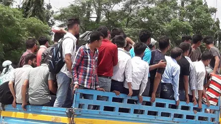 ৪৮ ঘন্টার পরিবহন কর্মবিরতি, ভোগান্তিতে যাত্রীরা