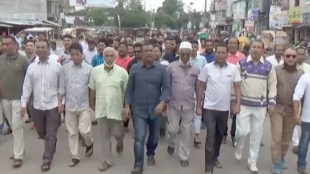 সুনামগঞ্জে বিএনপির বিক্ষোভ মিছিল