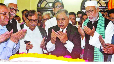 টাঙ্গাইলে ভাসানীর মাজারে ঐক্যফ্রন্টের শীর্ষ নেতারা