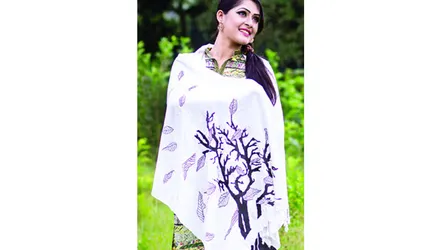 শীত ফ্যাশনে শাল : রঙের ঝলক