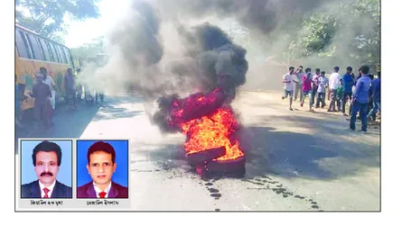 সরাইলে জামাই ঠেকাতে শ্বশুর সমর্থকদের মহাসড়ক অবরোধ