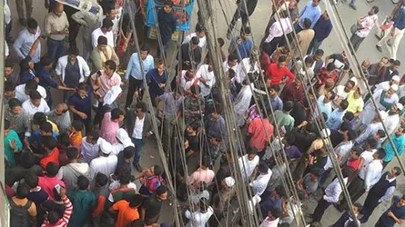 নয়া পল্টনে মনোনয়ন বঞ্চিতদের বিক্ষোভ
