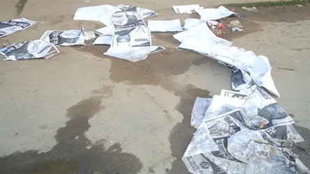 চৌগাছায় ধানের শীষের পোস্টার ছিড়ে দিয়েছে দুর্বৃত্তরা