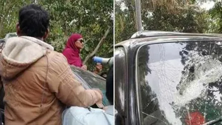 হাসিনা আহমদের গাড়িতে গুলি শতাধিক আহত