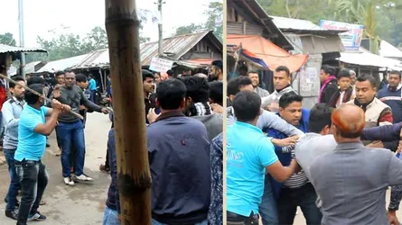 উজিরপুরে বিএনপিপ্রার্থীর গাড়িবহরে হামলা-ভাঙচুর
