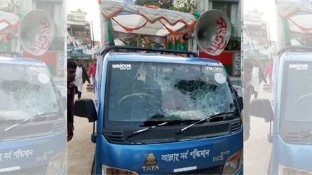 যশোরে বিএনপি প্রার্থী অমিতের প্রচার মাইক ভাংচুর