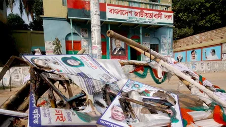 যশোরে বিএনপির কার্যালয়ে ভাংচুর ও অগ্নিসংযোগের অভিযোগ
