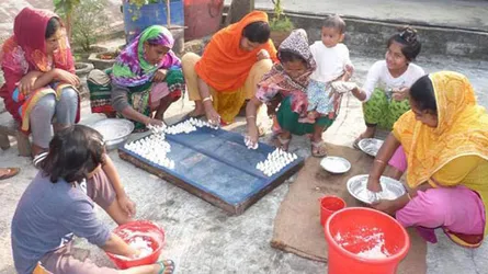 চৌগাছায় কুমড়ার বড়ি তৈরির ধুম