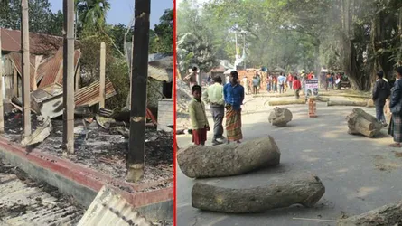 সরিষাবাড়ীতে দু’পক্ষের রক্তক্ষয়ী সংঘর্ষ, অগ্নিসংযোগ