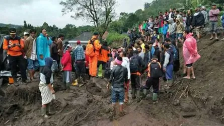 ইন্দোনেশিয়ায় ভূমিধসে নিহতের সংখ্যা বেড়ে ৩২