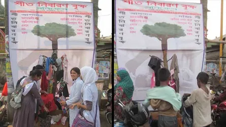 যশোরে ছিন্নমূল মানুষের কষ্ট লাঘবে ‘শীত নিবারণ বৃক্ষ’