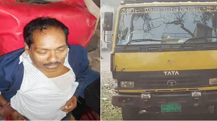 তালায় ট্রাকের চাকায় পিষ্ট হয়ে নিহত ১