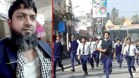 পুলিশের হাতে লাঞ্চিত অধ্যাপক, থানায় হামলা ছাত্রদের