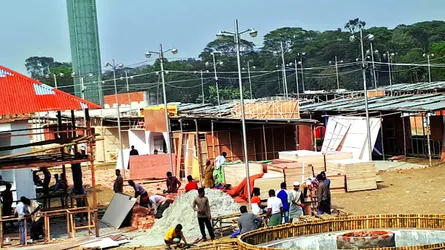 গ্রন্থমেলার পরিসর বেড়েছে  ৬০ শতাংশ কাজ এখনো বাকি