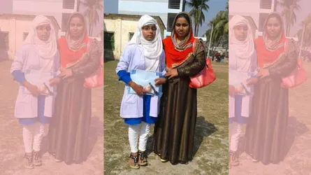 কৃত্রিম পায়ে ভর করে এসএসসি পরীক্ষা : খাদিজার চমক