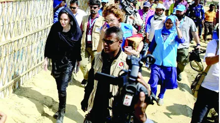 রাখাইনে রোহিঙ্গাদের জন্য নিরাপদ পরিবেশ সৃষ্টি হয়নি : অ্যাঞ্জেলিনা জোলি