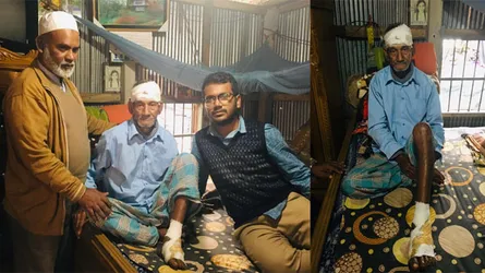 দুর্ঘটনায় আহত পত্রিকা বিক্রেতা পরিমল, সাহায্যের আবেদন