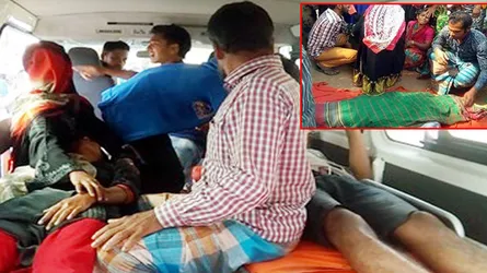 ইটবোঝাই ট্রলি চাপায় ভ্যানচালক নিহত, আহত দুই শিক্ষার্থী