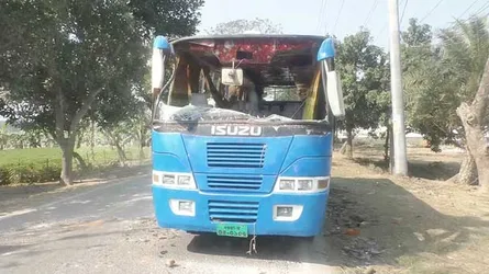নওগাঁয় পিকনিক বাসের চাপায় যুবক নিহত