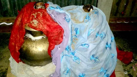 ঘর থেকে উঠানো হলো ২ কোটি টাকার সোনার কলস!