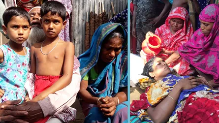 চকবাজারে অগ্নিকাণ্ডে নিহত রিকশাচালক সাইফুলের সিংড়ার বাড়িতে শোকের মাতম
