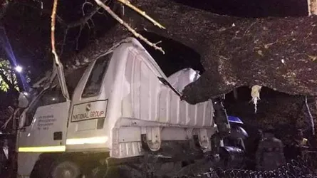 খাগড়াছড়িতে চলন্ত কার্ভাড ভ্যানে গাছ পড়ে ড্রাইভার নিহত : আহত ২