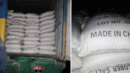 কক্সবাজারে ৫শ বস্তা সোডিয়াম সালফেটসহ কাভার্ডভ্যান জব্দ