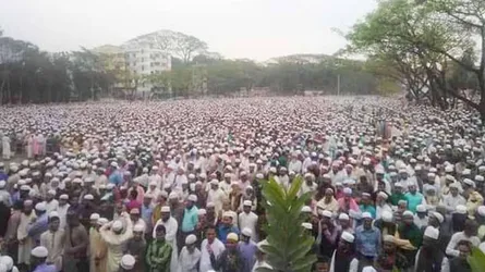 সিলেটে মাওলানা যাকারিয়্যার নামাজে জানাজায় লাখো মানুষের ঢল